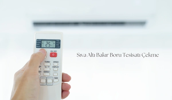 Sıva Altı Bakır Boru Tesisatı Çekme